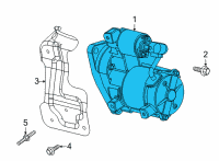 OEM 2021 Chevrolet Silverado 2500 HD Starter Diagram - 12678744