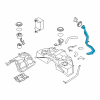 OEM 2017 Infiniti Q70 Tube Assy-Filler Diagram - 17221-1MA0C