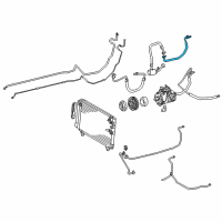 OEM Lexus LS430 Tube Sub-Assy, Suction, B Diagram - 88710-50680