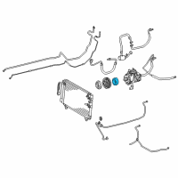 OEM Lexus GS400 Stator Sub-Assy, Magnet Clutch Diagram - 88411-26060