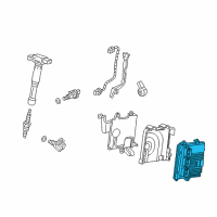 OEM 2018 Acura ILX ECU Diagram - 37820-R4H-A13