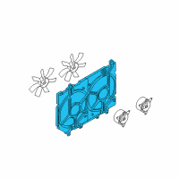 OEM Infiniti Q45 SHROUD Assembly Diagram - 21483-AR710