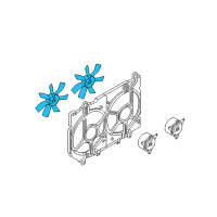OEM Infiniti Q45 Fan Motor Diagram - 21486-AR700