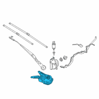 OEM BMW Windshield Wiper Motor Left Diagram - 61-61-7-310-791