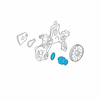 OEM Cadillac DTS Water Pump Diagram - 12583033