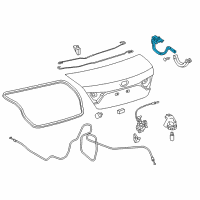 OEM 2017 Toyota Camry Hinge Diagram - 64510-06220