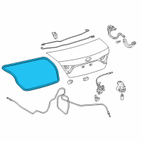 OEM 2015 Toyota Camry Weatherstrip Diagram - 64461-06180