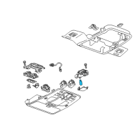 OEM 2021 Chevrolet Spark Map Lamp Bulb Diagram - 13503363