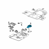 OEM 2016 Chevrolet Malibu Limited Lamp Asm-Center Reading & Courtesy (RH) Diagram - 23475699