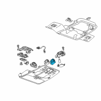 OEM 2014 Chevrolet Equinox Sunroof Switch Diagram - 12773558