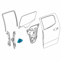 OEM 2019 GMC Canyon Window Motor Diagram - 23128488