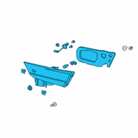 OEM Acura ILX Light Assembly L Lid Diagram - 34155-T3R-A71