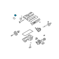 OEM BMW Sealing Cap, Oil Filler Neck Diagram - 11-12-7-500-568