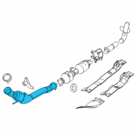 OEM 2010 Dodge Ram 2500 Pipe-Exhaust Front Diagram - 52121426AH