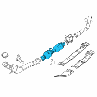 OEM Ram 2500 Catalytic Converter Diagram - 52122196AD