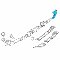 OEM 2010 Dodge Ram 3500 Exhaust Tail Pipe Diagram - 68055745AB