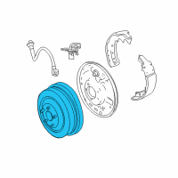 OEM 2006 Dodge Dakota Drum-Brake Diagram - 52013438AF