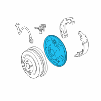 OEM Ram Dakota Plate-Backing Diagram - 68003576AA