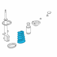 OEM 1999 Toyota Corolla Coil Spring Diagram - 48231-02150