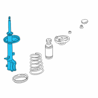 OEM 2002 Toyota Corolla Strut Diagram - 48530-A9060