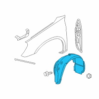 OEM Chrysler 200 Shield-Fender Diagram - 4389812AF