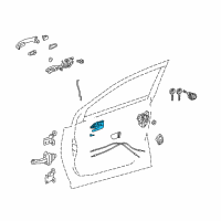 OEM Toyota Prius V Handle, Inside Diagram - 69206-33121-C0