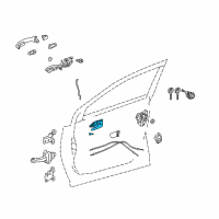 OEM 2017 Toyota Prius V Handle, Inside Diagram - 69206-33121-C0