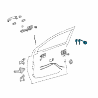 OEM 2017 Toyota RAV4 Cylinder & Keys Diagram - 69052-0R050