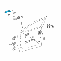 OEM 2016 Toyota RAV4 Handle, Outside Diagram - 69211-0R020-D0