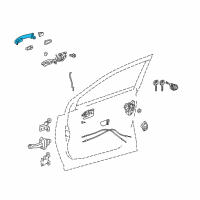 OEM 2017 Toyota RAV4 Handle, Outside Diagram - 69211-0R020-D0