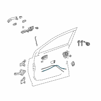 OEM 2015 Toyota RAV4 Lock Cable Diagram - 69710-0R030