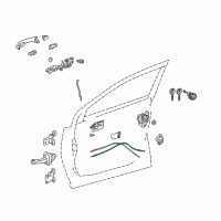 OEM 2018 Toyota RAV4 Lock Cable Diagram - 69710-0R030