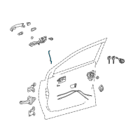 OEM 2017 Toyota RAV4 Lock Rod Diagram - 69311-0R030