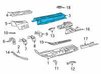OEM 2022 Lexus NX350 Floor Pan Diagram - 5811342030