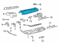 OEM Lexus NX250 Floor Pan Diagram - 5811342030