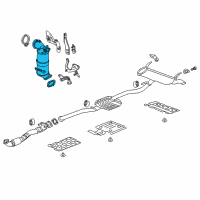 OEM Chevrolet Equinox Catalytic Converter Diagram - 19420235