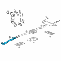 OEM 2018 Chevrolet Equinox Front Pipe Diagram - 84402040