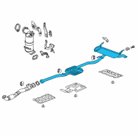 OEM 2021 Chevrolet Equinox Muffler & Pipe Diagram - 84826972