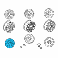 OEM 2010 Lincoln Town Car Wheel, Alloy Diagram - 6W1Z-1007-C