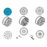 OEM Lincoln Town Car Wheel, Alloy Diagram - 3W1Z-1007-BA