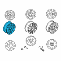 OEM 2008 Lincoln Town Car Spare Wheel Diagram - 6W1Z-1007-B