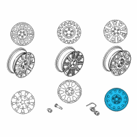 OEM 2005 Lincoln Town Car Spare Wheel Diagram - 3W1Z-1007-EA