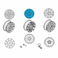 OEM 2002 Lincoln Town Car Spare Wheel Diagram - 1W1Z-1007-DA