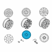 OEM Lincoln Town Car Alloy Wheels Diagram - 3W1Z1007DA