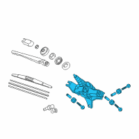 OEM Acura Motor Complete Wiper Diagram - 76710-TL4-G01