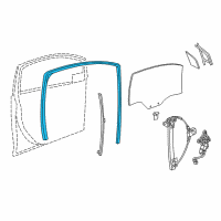 OEM 2014 Chevrolet Spark EV Run Weatherstrip Diagram - 95157066