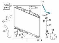 OEM Acura TLX HOSE, RESERVE TANK Diagram - 19104-6S8-A01