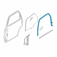 OEM Mercury Run Channel Diagram - 7L8Z-7825767-AA