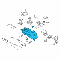 OEM Lincoln Console Base Diagram - FA1Z-58045A36-AA