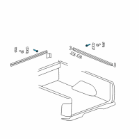 OEM 2008 Chevrolet Silverado 1500 Mount Kit Bolt Diagram - 19206644